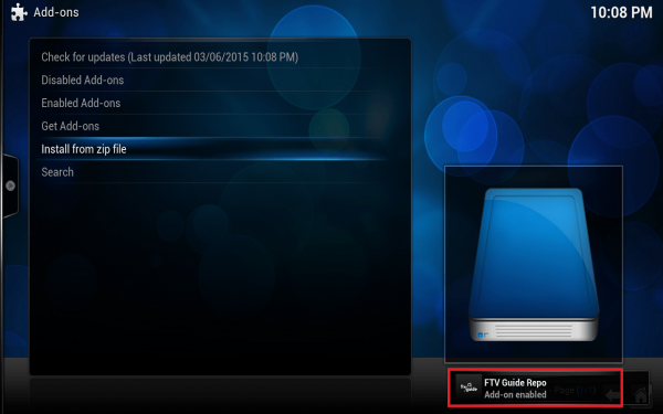 how to update xbmc box