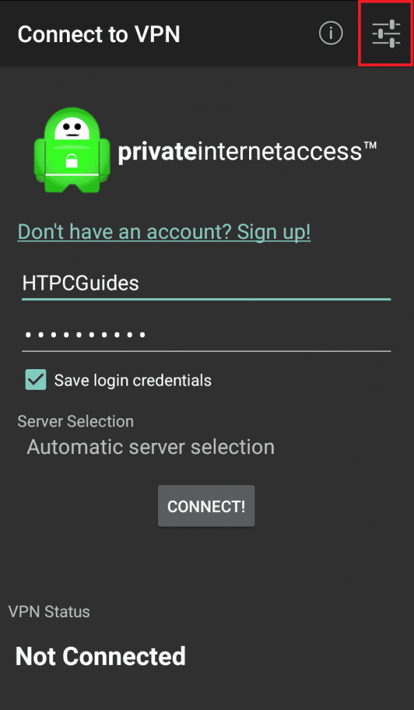 private internet access app