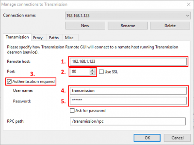 Transmission remote gui windows 10 настройка